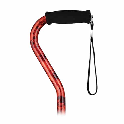 CANE OFFSET WITH STRAP MAHOGANY SWIRL Discount Medical Mobility