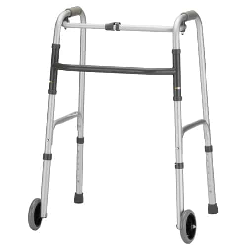 FOLDING WALKER WITH 5 INCH WHEELS ADULT Discount Medical Mobility
