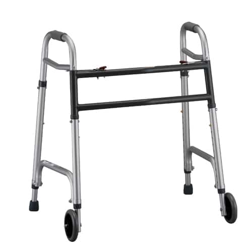 HEAVY DUTY FOLDING WALKER WITH 5 INCH WHEELS - Discount Medical ...